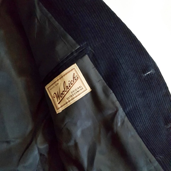Woolrich Vintage Mens Corduroy Blazer 38R Blue - Picture 6 of 8